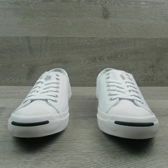 Converse Jack Purcell LEA OX White Leather Casual - Picture 6 of 8